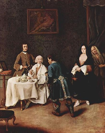 Pietro Longhi Besuch bei einem Lord